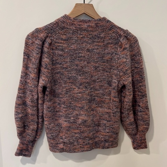 Madewell Space Dyed Eaton Puff Sleeve Sweater XS - Picture 7 of 7